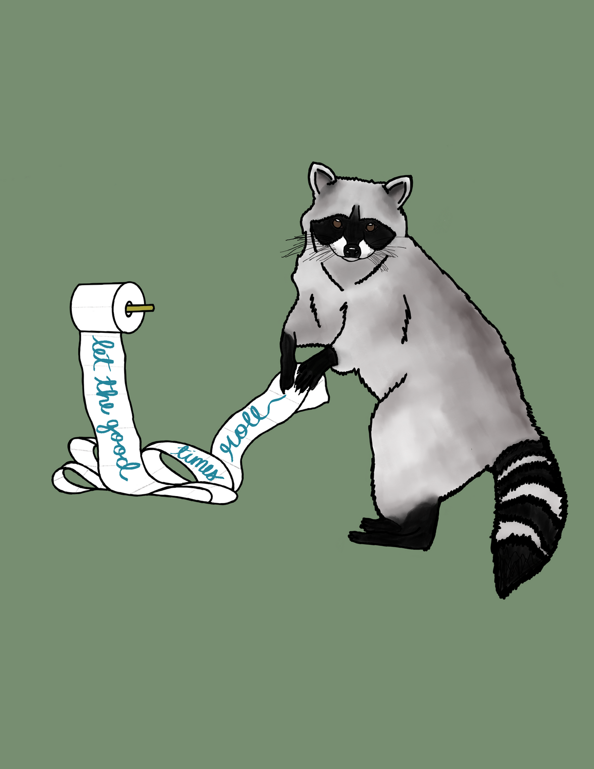 Good Times Roll Raccoon